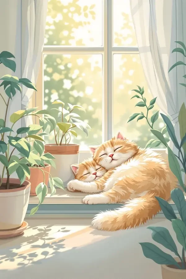 一只猫的晴日短剧封面 - 黄豆短剧
